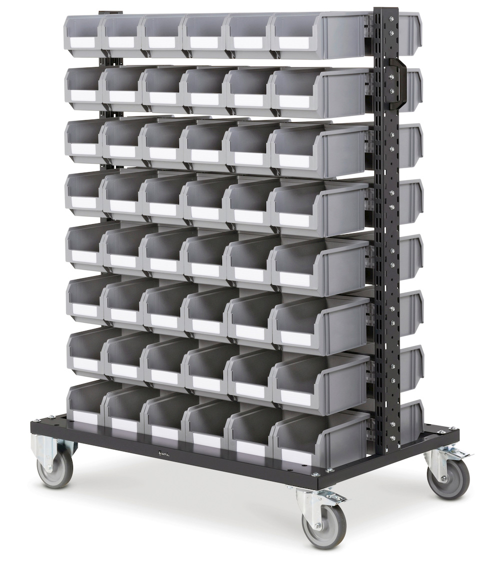  - Bakkenwagen met 96 bakken - afm. 1067x668x1357mmH BINCART1003