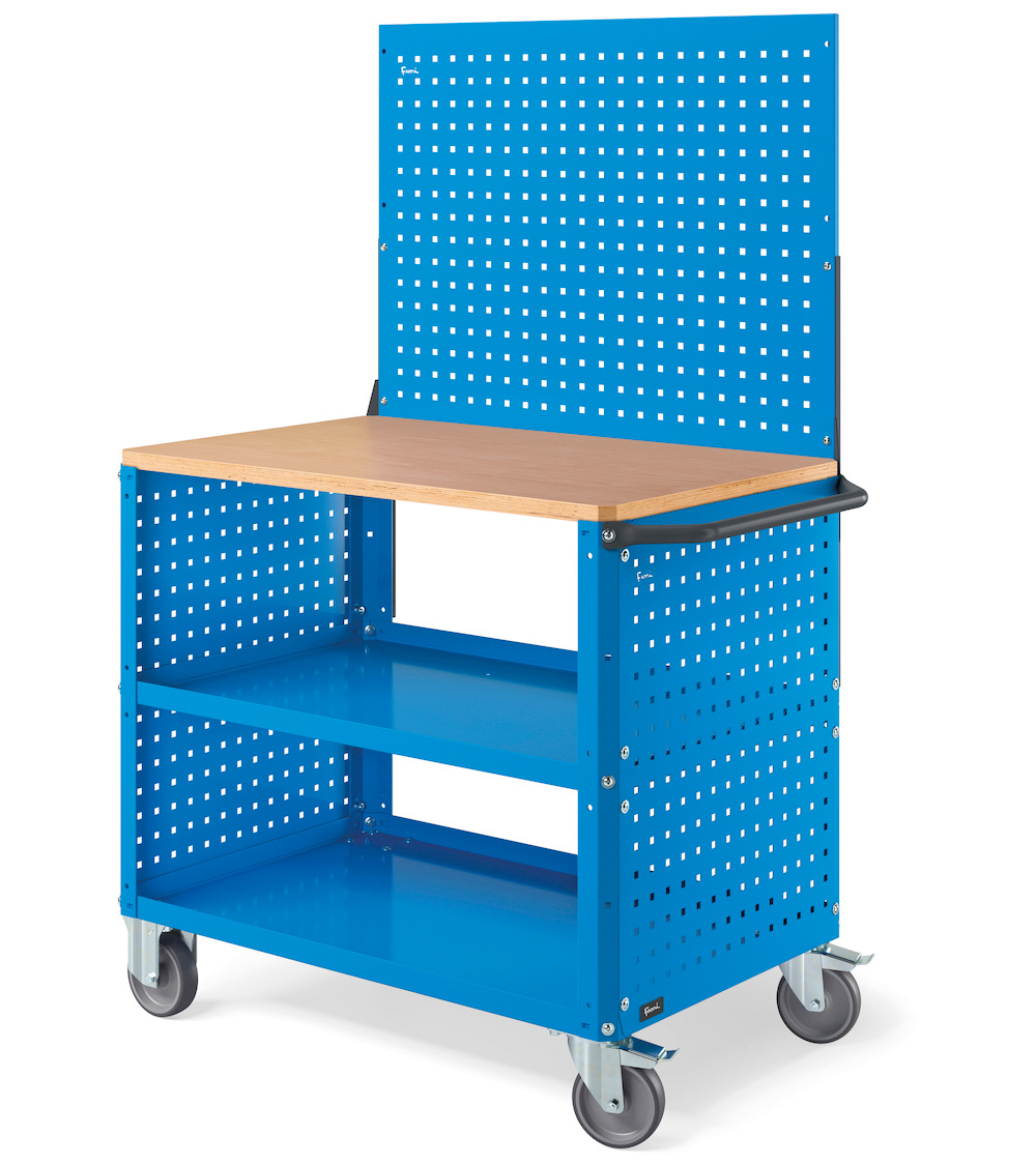  - Transportwagen 1030x633x1538mmH CLEVER1021/CLEVER1022 - wielen Ø 125mm