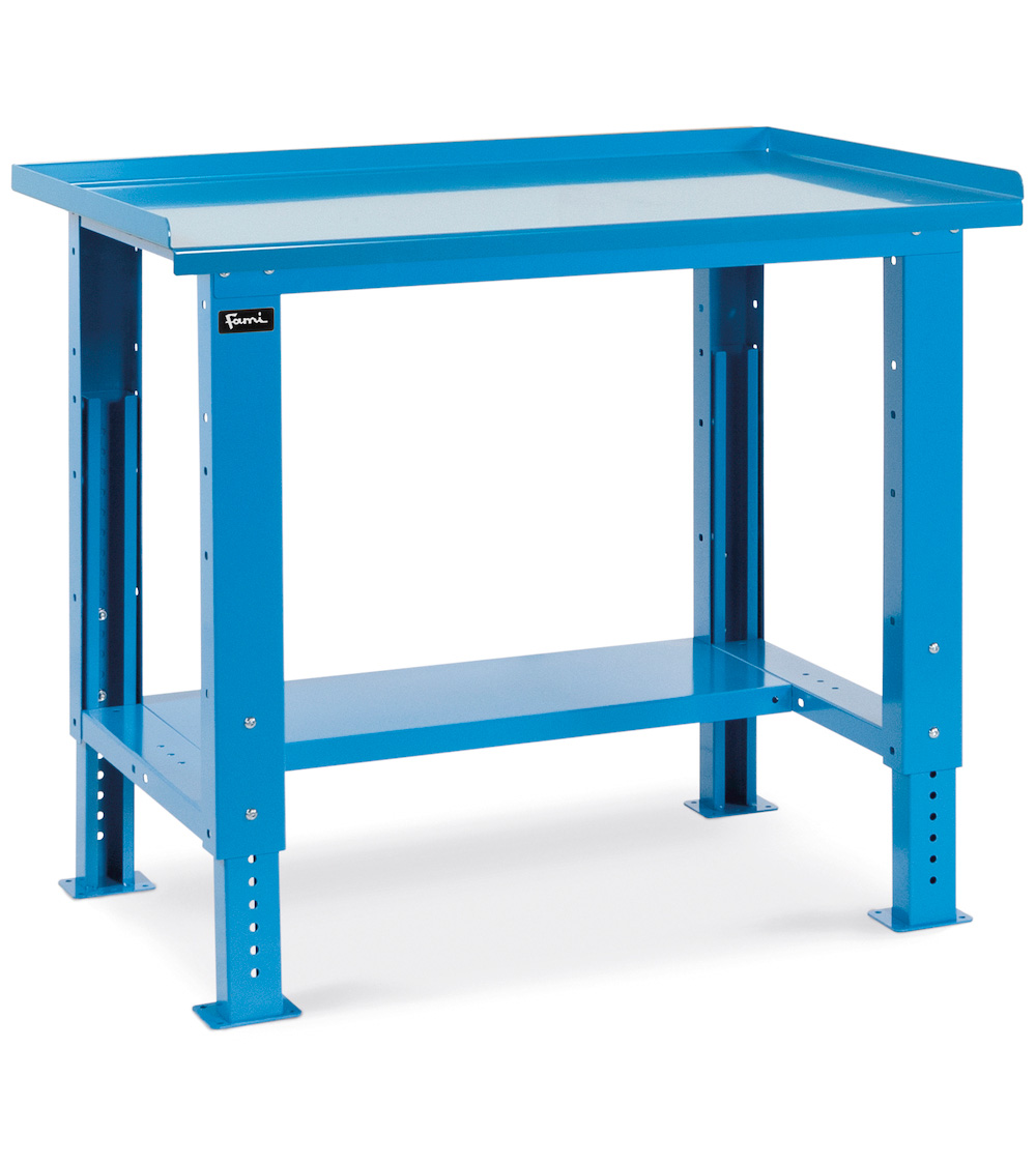 Stalen werkbank hoogteverstelbaar 1031x704x737/1112mmH - FBG01S1000R00 1
