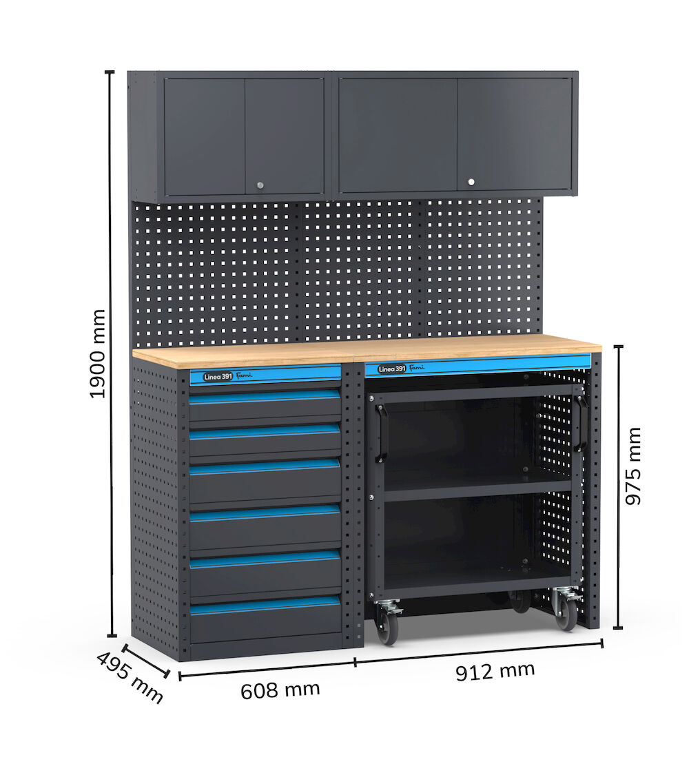Linea garage module 391G06 - afm. 1520x495x1900mmH 1