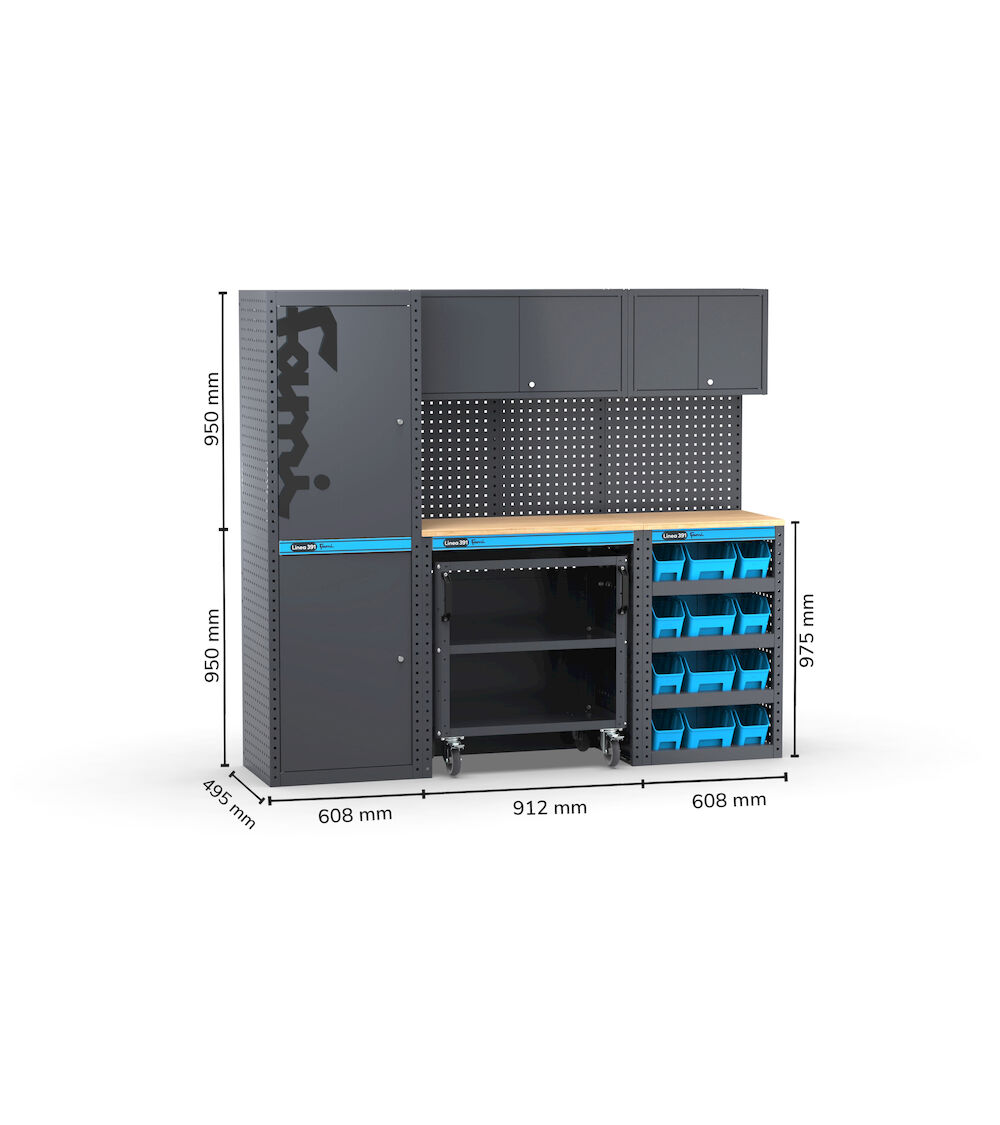 Linea garage module 391G08 - afm. 2128x495x1900mmH 1