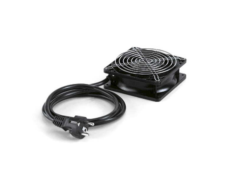 230V ventilator zonder rooster met Schuko stekker 0