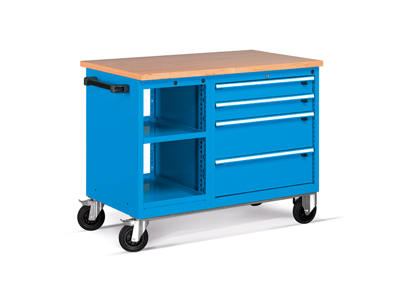  - Mobiele werkbank met multiplex blad 1150x700x915mmH FCBH61004