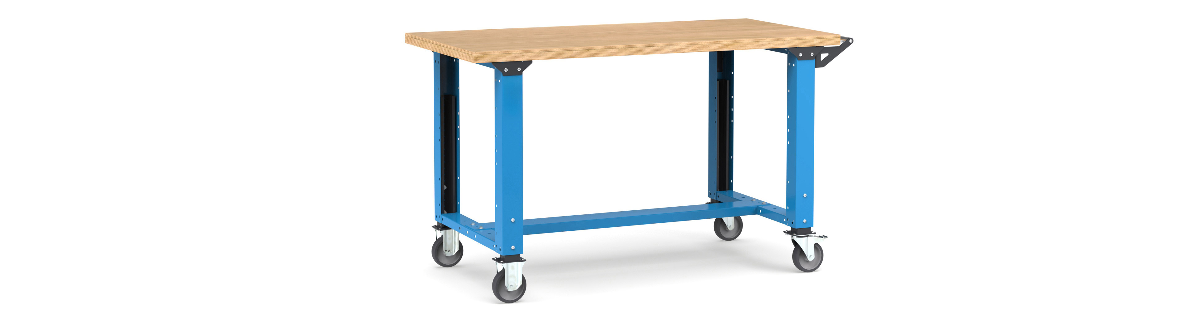 Mobiele werkbank hoogteverstelbaar afm. 1500x750x921/1271mmH MASTERMR1503/4 1