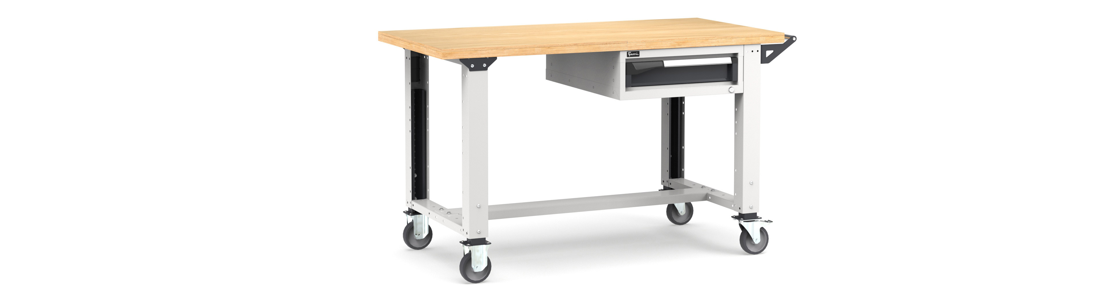  - Mobiele werkbank in hoogte verstelbaar afm. 1500x750x921/1271mmH MASTERMR1509/10