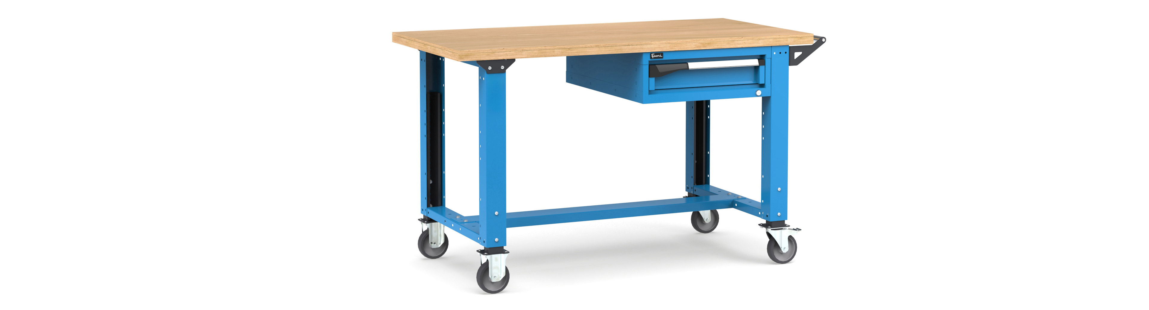 Mobiele werkbank in hoogte verstelbaar afm. 1500x750x921/1271mmH MASTERMR1509/10 1