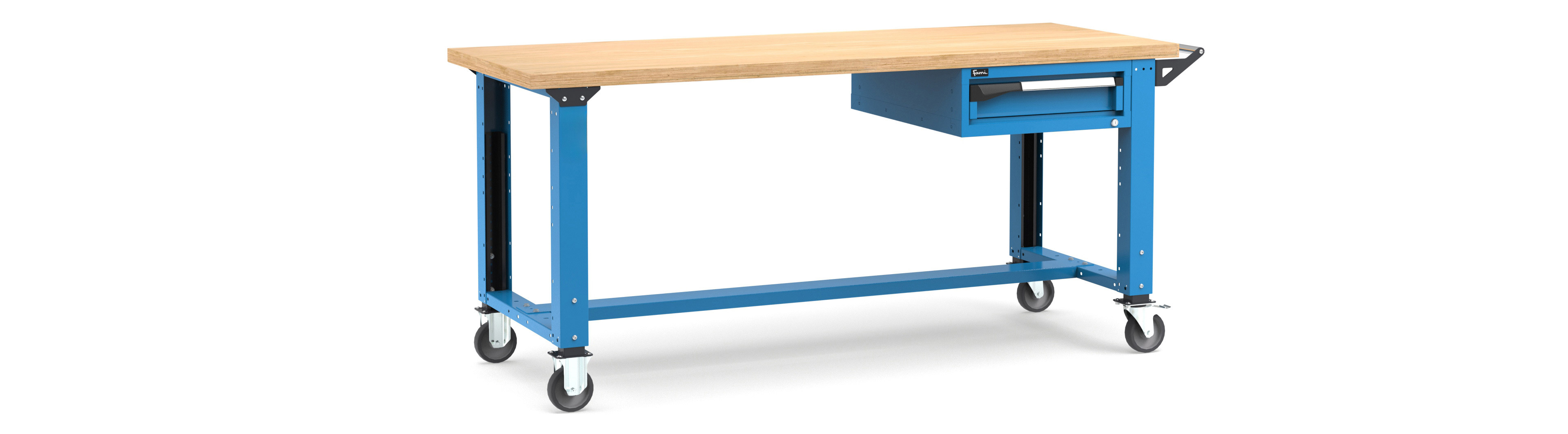 Mobiele werkbank in hoogte verstelbaar afm. 2000x750x921/1271mmH MASTERMR2009/10 1
