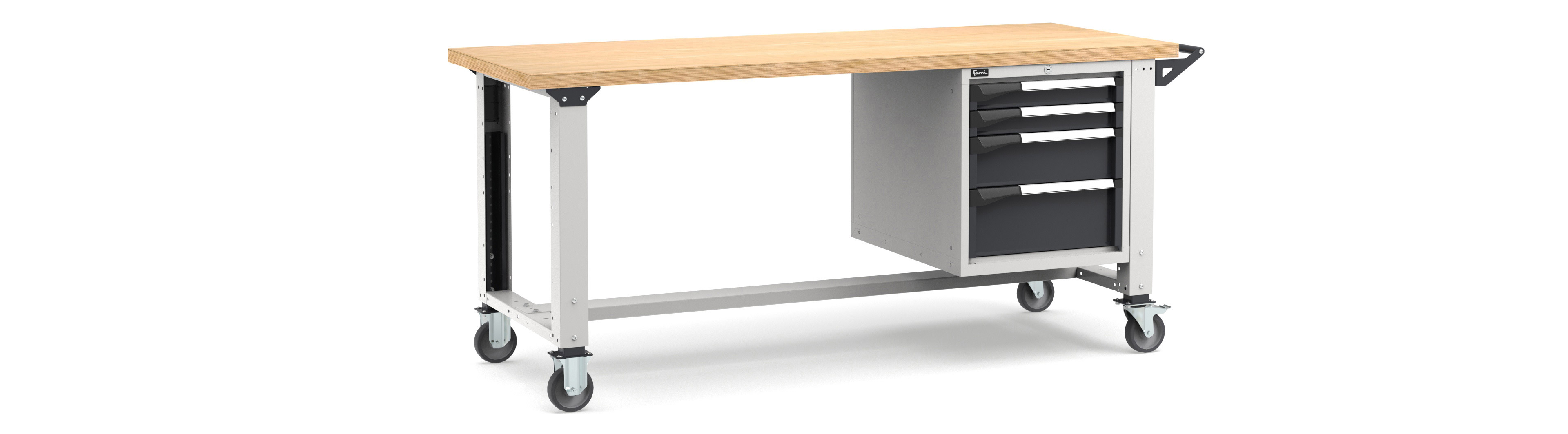  - Mobiele werkbank hoogteverstelbaar afm. 2000x750x921/1271mmH MASTERMR2021/22