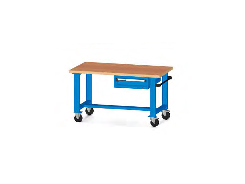  - Mobiele werkbank met vaste poten 1500x750x840mmH MCAC242C01003