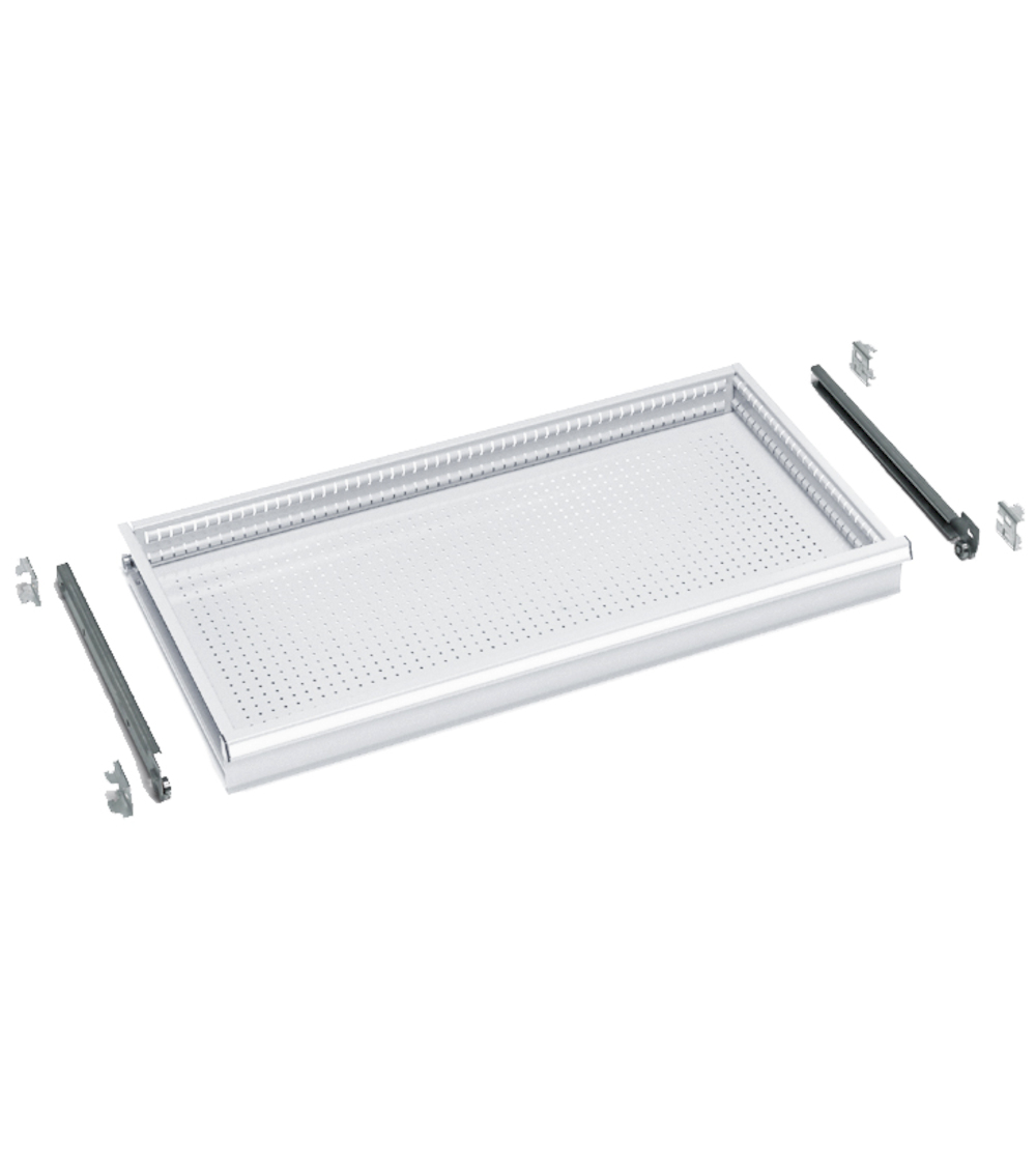 Schuiflade 100mmH - 54x27Eh - enkelvoudig uittrekbaar voor stellingdiepte 500mm 0
