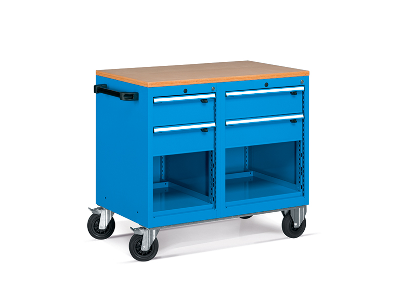 Mobiele werkbank met multiplex blad 995x600x910mmH FCBH42002 0