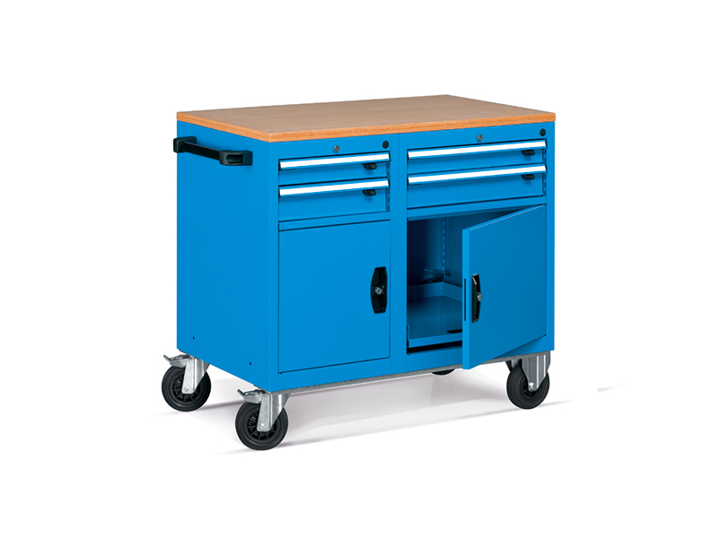  - Mobiele werkbank met multiplex blad 995x600x910mmH FCBH42003