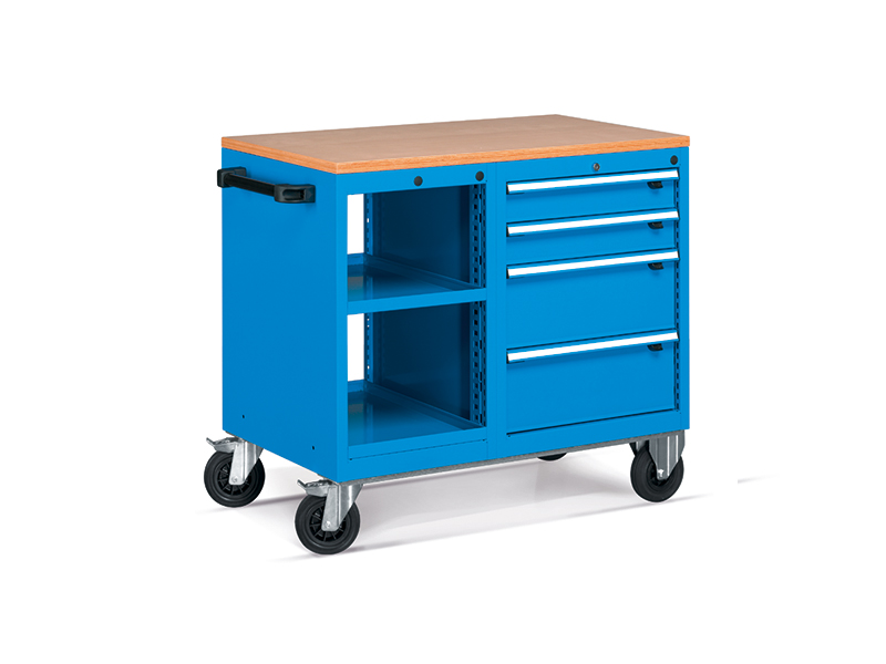 - Mobiele werkbank met multiplex blad  995x600x910mmH FCBH42004