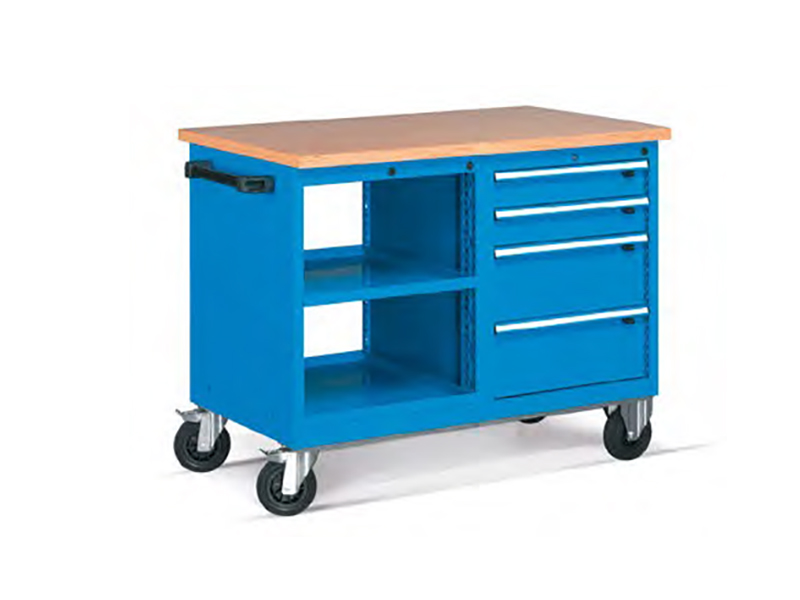  - Mobiele werkbank met multiplex blad 1150x700x915mmH FCBH51004